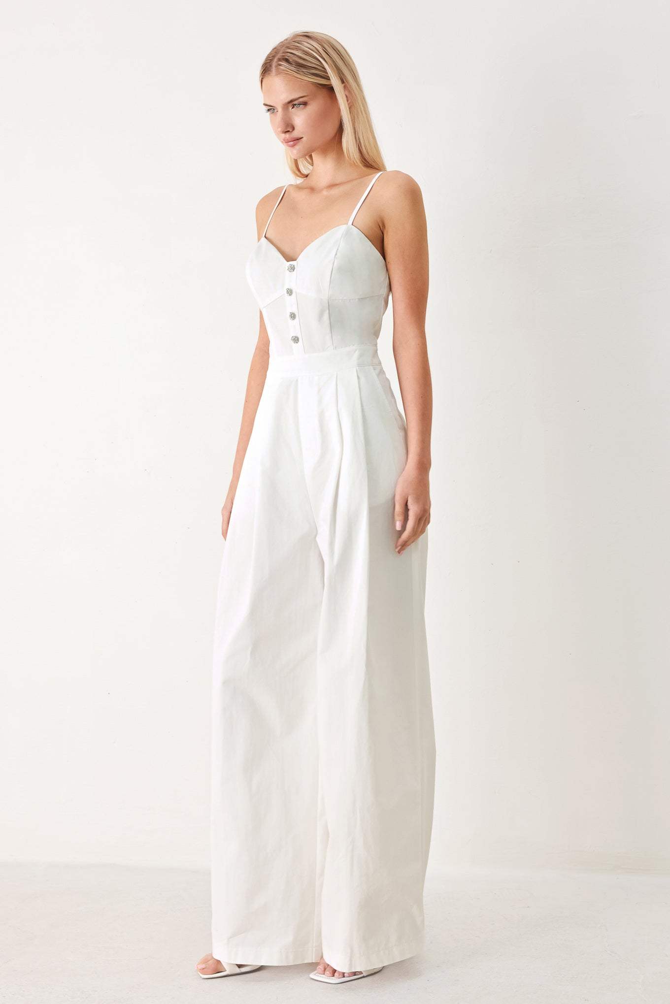 TRUE LOVE LOOK WOVEN JUMPSUIT - Flying Tomato - Flyclothing LLC