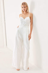 TRUE LOVE LOOK WOVEN JUMPSUIT - Flying Tomato - Flyclothing LLC