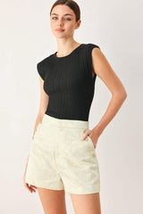 MARZIPAN FLORAL WOVEN JACQUARD SHORTS