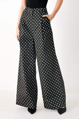 FOREVER CHIC POLKA WOVEN PANTS - Flying Tomato - Flyclothing LLC