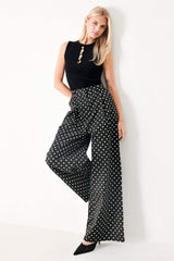 FOREVER CHIC POLKA WOVEN PANTS - Flying Tomato - Flyclothing LLC