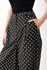 FOREVER CHIC POLKA WOVEN PANTS - Flying Tomato - Flyclothing LLC