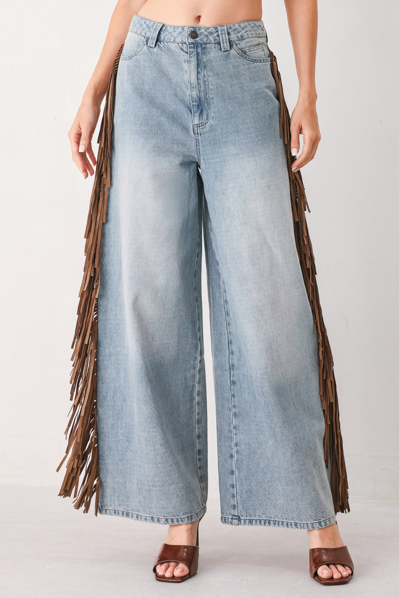 NASHVILLE SIDE WASHED DENIM PANTS