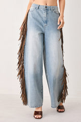 NASHVILLE SIDE WASHED DENIM PANTS