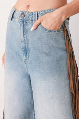 NASHVILLE SIDE WASHED DENIM PANTS