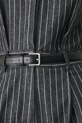 EXECUTIVE NOIR FLOW WOVEN JUMPSUIT