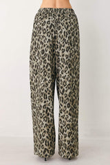 LEOPARD LUXE WOVEN PANTS