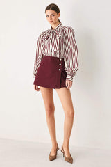 MERLOT RIDGE WOVEN SKORT