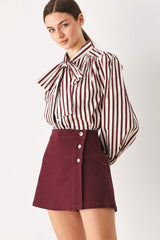 MERLOT RIDGE WOVEN SKORT