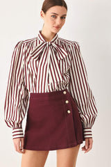 MERLOT RIDGE WOVEN SKORT