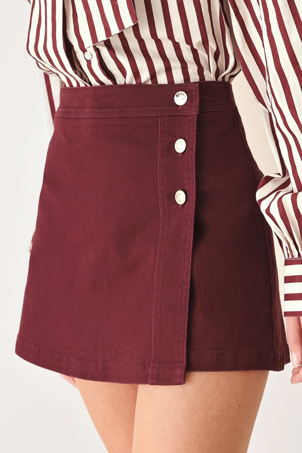 MERLOT RIDGE WOVEN SKORT - Flying Tomato - Flyclothing LLC