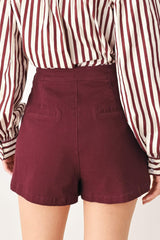 MERLOT RIDGE WOVEN SKORT