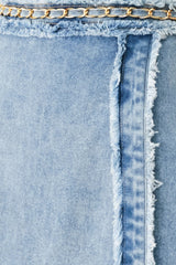 SKYWARD LINKED DENIM CROP SKORT - Flying Tomato - Flyclothing LLC