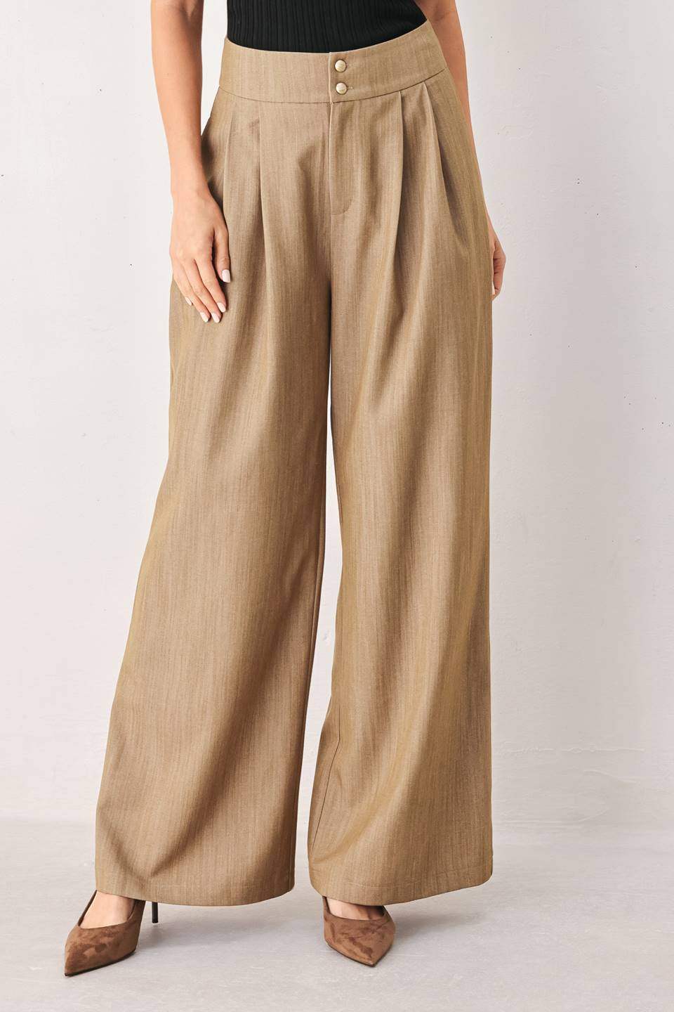 STONEWASH RELAXED WOVEN PANTS