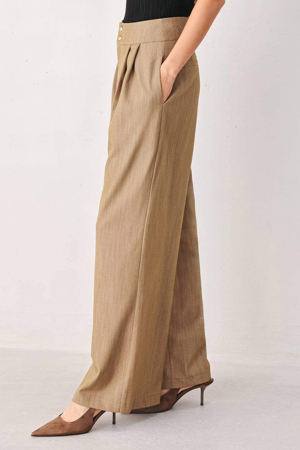 STONEWASH RELAXED WOVEN PANTS