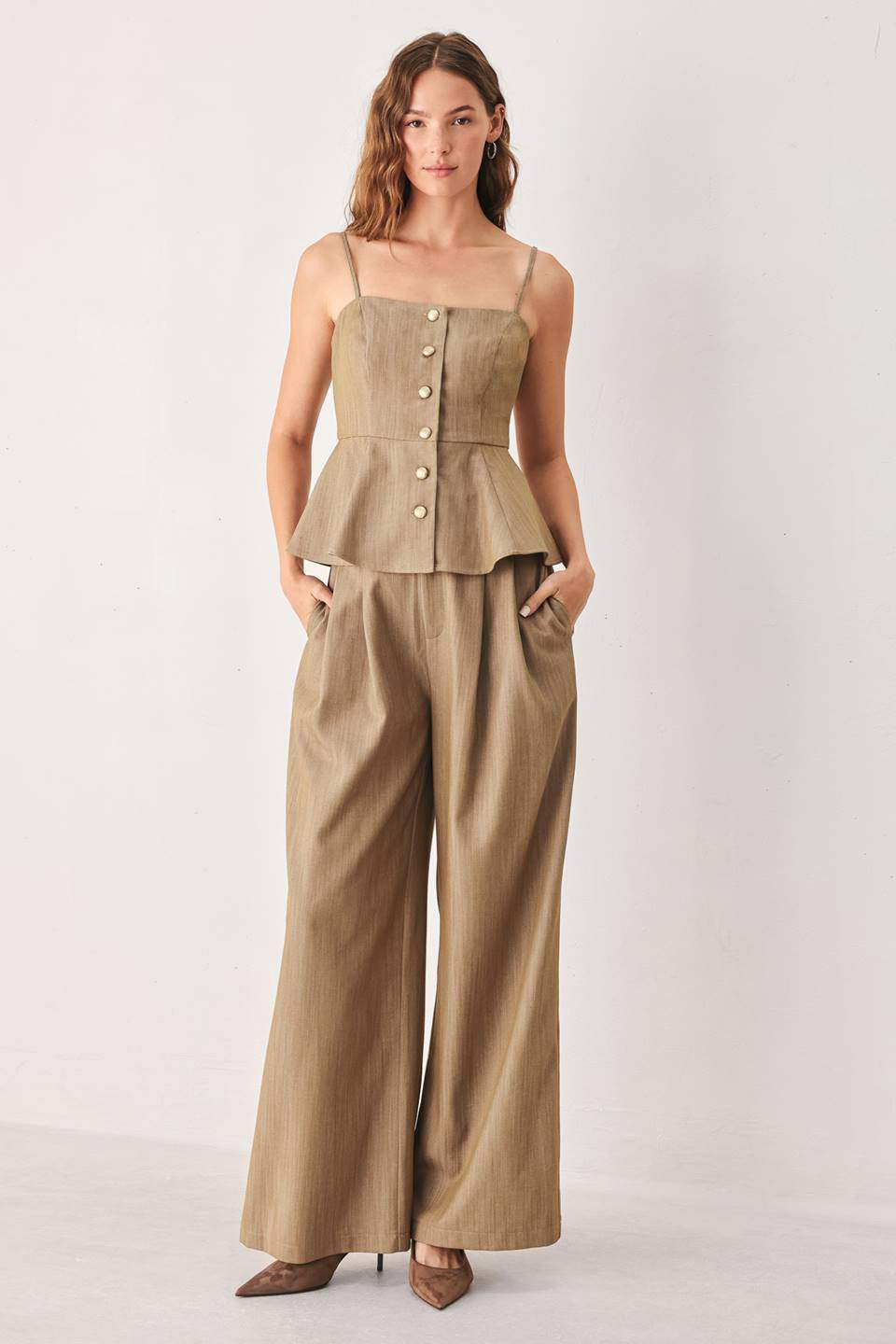 STONEWASH RELAXED WOVEN PANTS