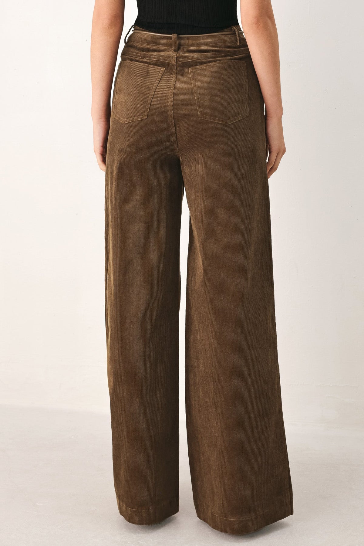 AUTUMN IN MANHATTAN BELTED CORDUROY PANTS - Flying Tomato - Flyclothing LLC