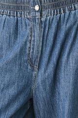 INDIGO COMFORT LINE DENIM PANTS