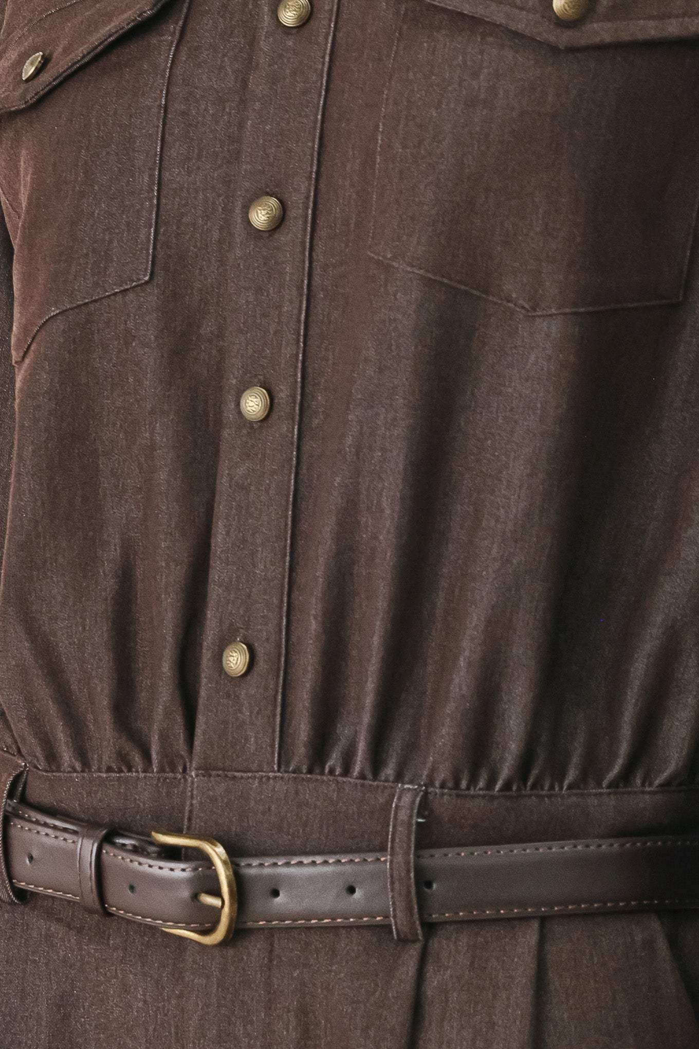 RICH COCOA WOVEN ROMPER