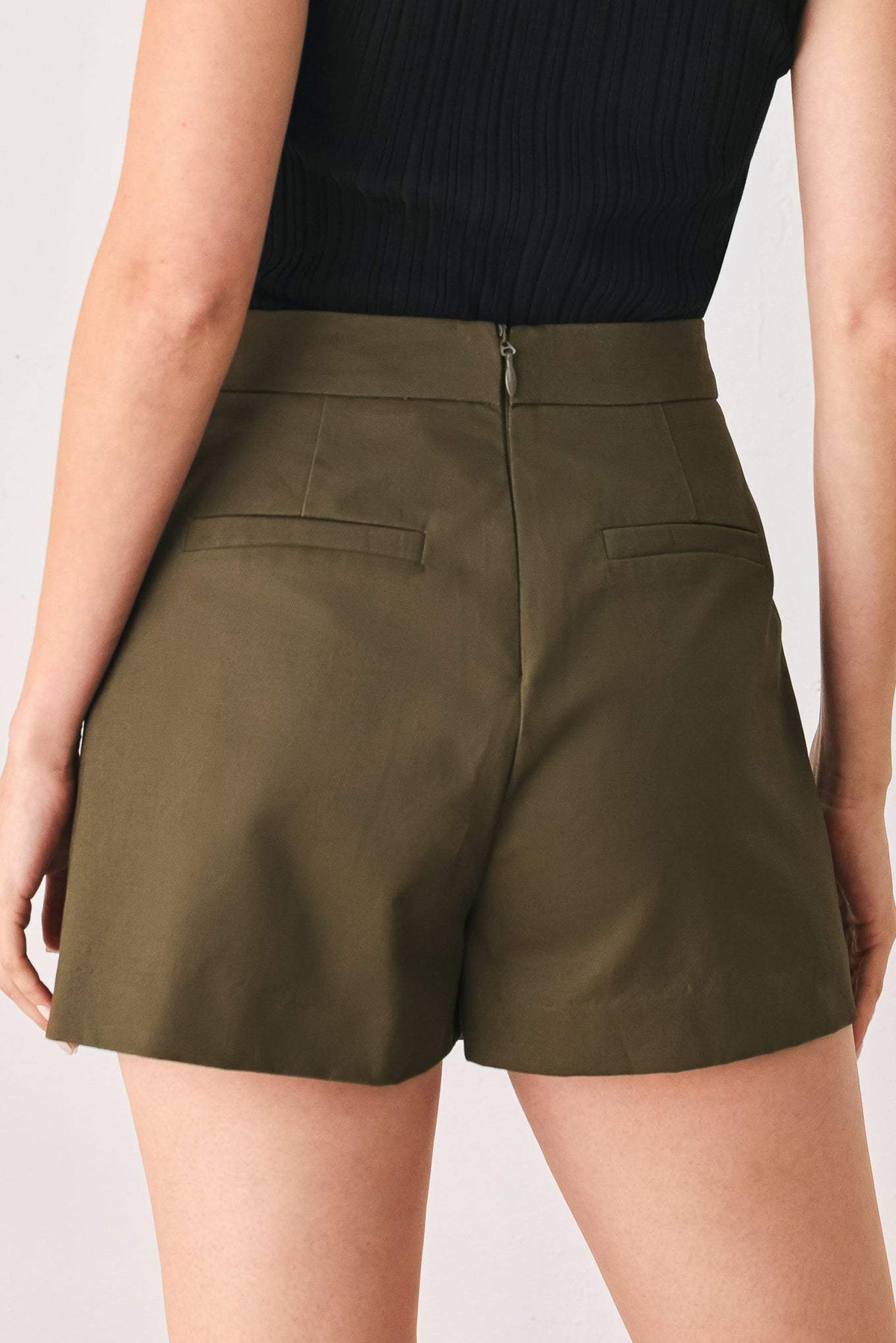 RANGER GREEN TAILORED WOVEN SKORT - Flying Tomato - Flyclothing LLC