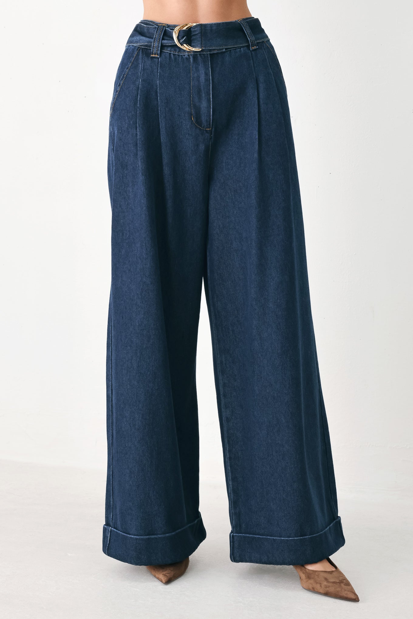 DEEP INDIGO MODERN MUSE DENIM PANTS
