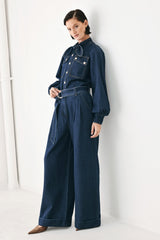 DEEP INDIGO MODERN MUSE DENIM PANTS