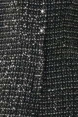 MIDNIGHT TWEED BLACK SEQUIN WIDE-LEG JUMPSUIT - Flying Tomato - Flyclothing LLC