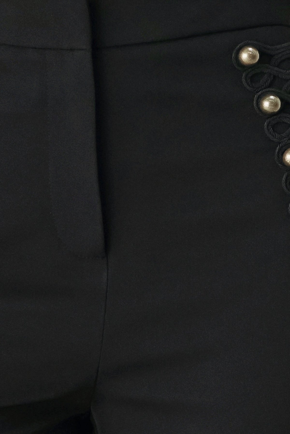 COMMAND NOIR BLACK MILITARY WIDE-LEG PANTS - Flying Tomato - Flyclothing LLC