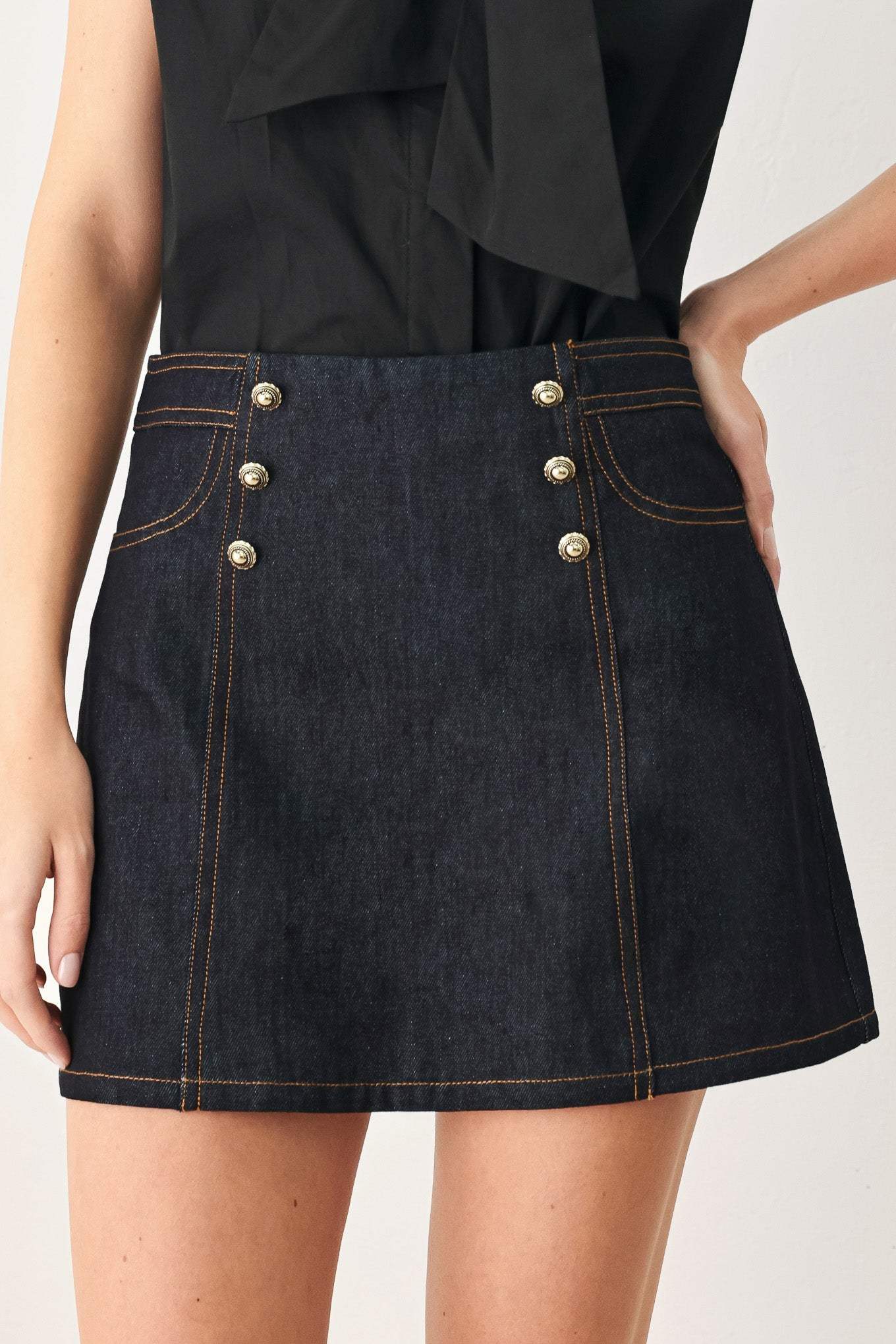 MODERN PREP DENIM SKORT - Flying Tomato - Flyclothing LLC