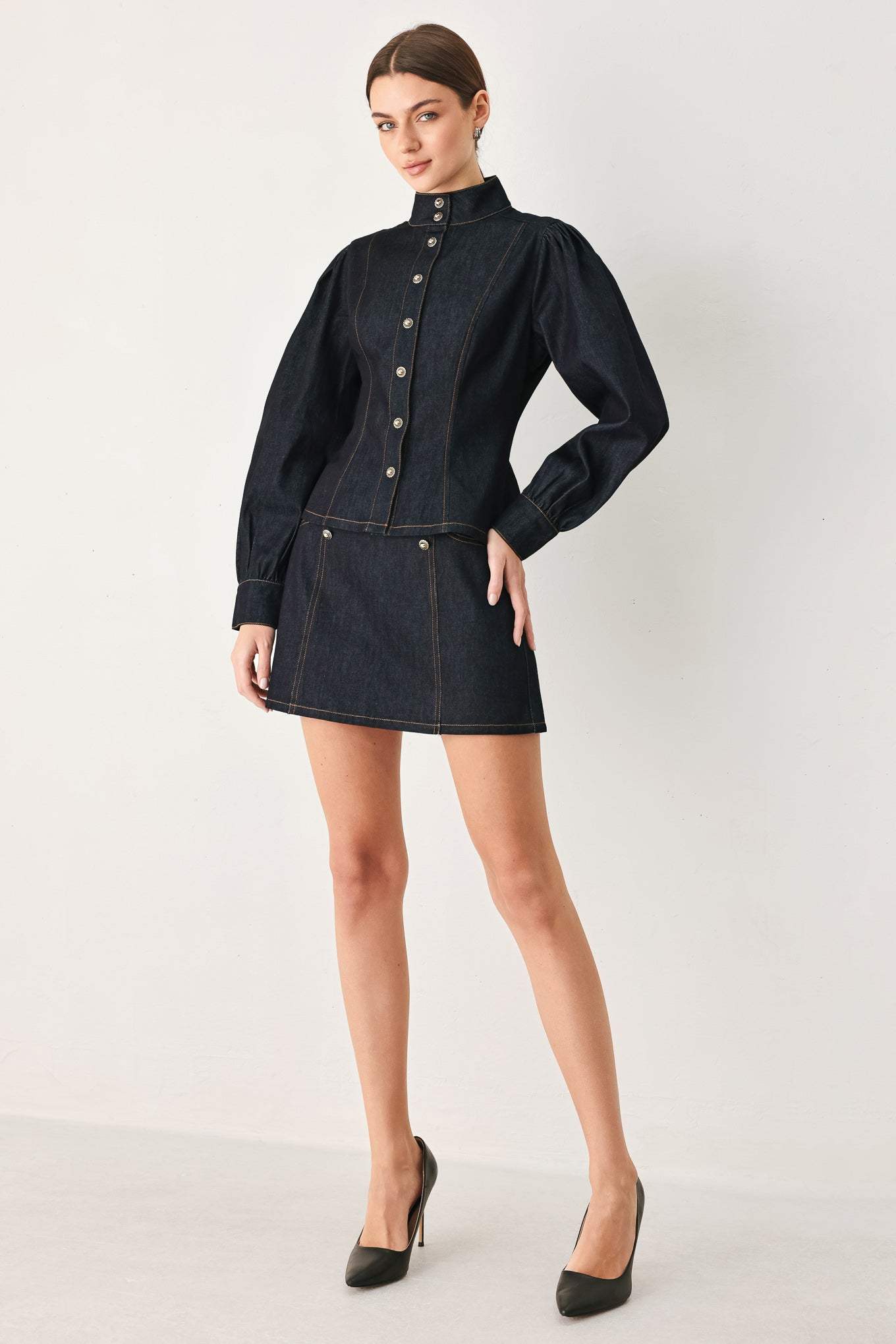MODERN PREP DENIM SKORT
