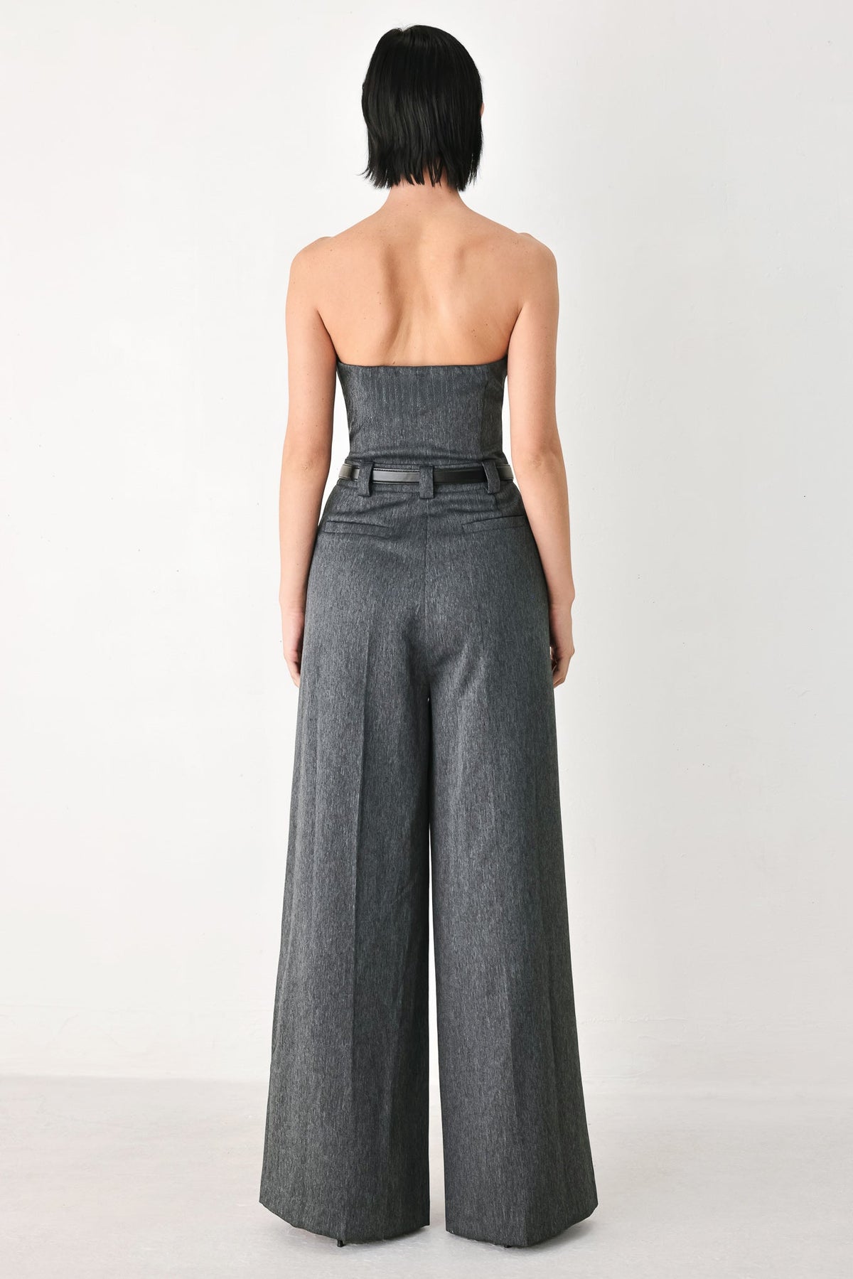 POWER HOUR STRAPLESS BELTED JUMPSUIT - Flying Tomato - Flyclothing LLC