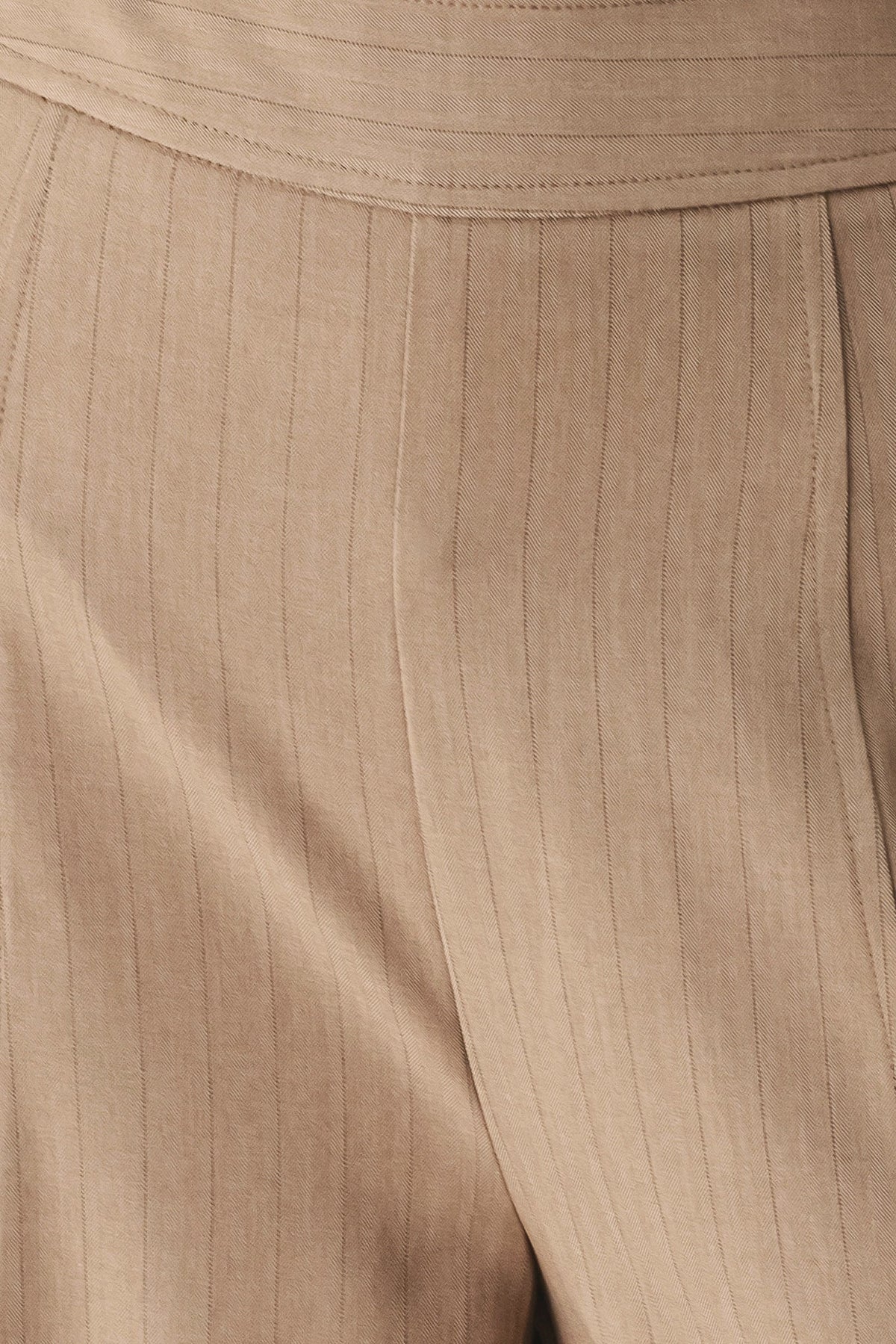 MOCHA MOMENT PINSTRIPE WIDE LEG PANTS - Flying Tomato - Flyclothing LLC