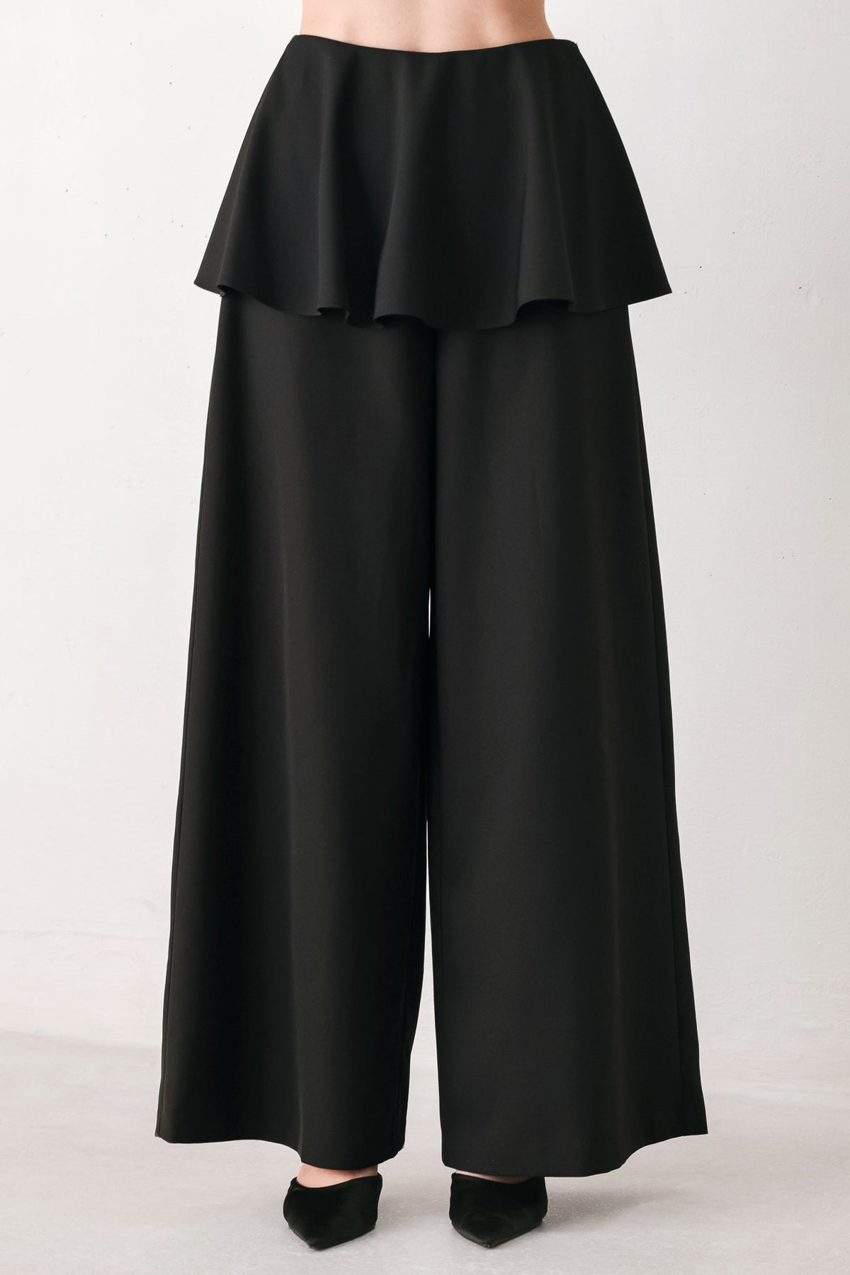 NOIR LAYER BLACK SKIRT-OVERLAY PANTS - Flying Tomato - Flyclothing LLC