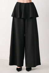 NOIR LAYER BLACK SKIRT-OVERLAY PANTS - Flying Tomato - Flyclothing LLC