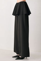 NOIR LAYER BLACK SKIRT-OVERLAY PANTS - Flying Tomato - Flyclothing LLC
