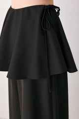 NOIR LAYER BLACK SKIRT-OVERLAY PANTS - Flying Tomato - Flyclothing LLC