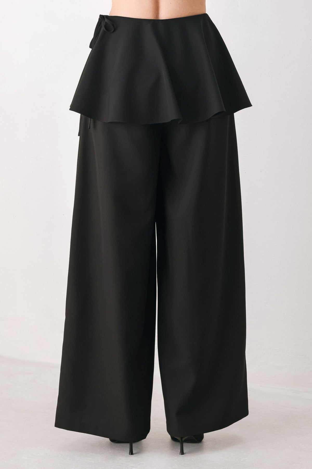 NOIR LAYER BLACK SKIRT-OVERLAY PANTS - Flying Tomato - Flyclothing LLC