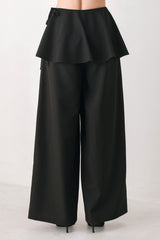 NOIR LAYER BLACK SKIRT-OVERLAY PANTS - Flying Tomato - Flyclothing LLC