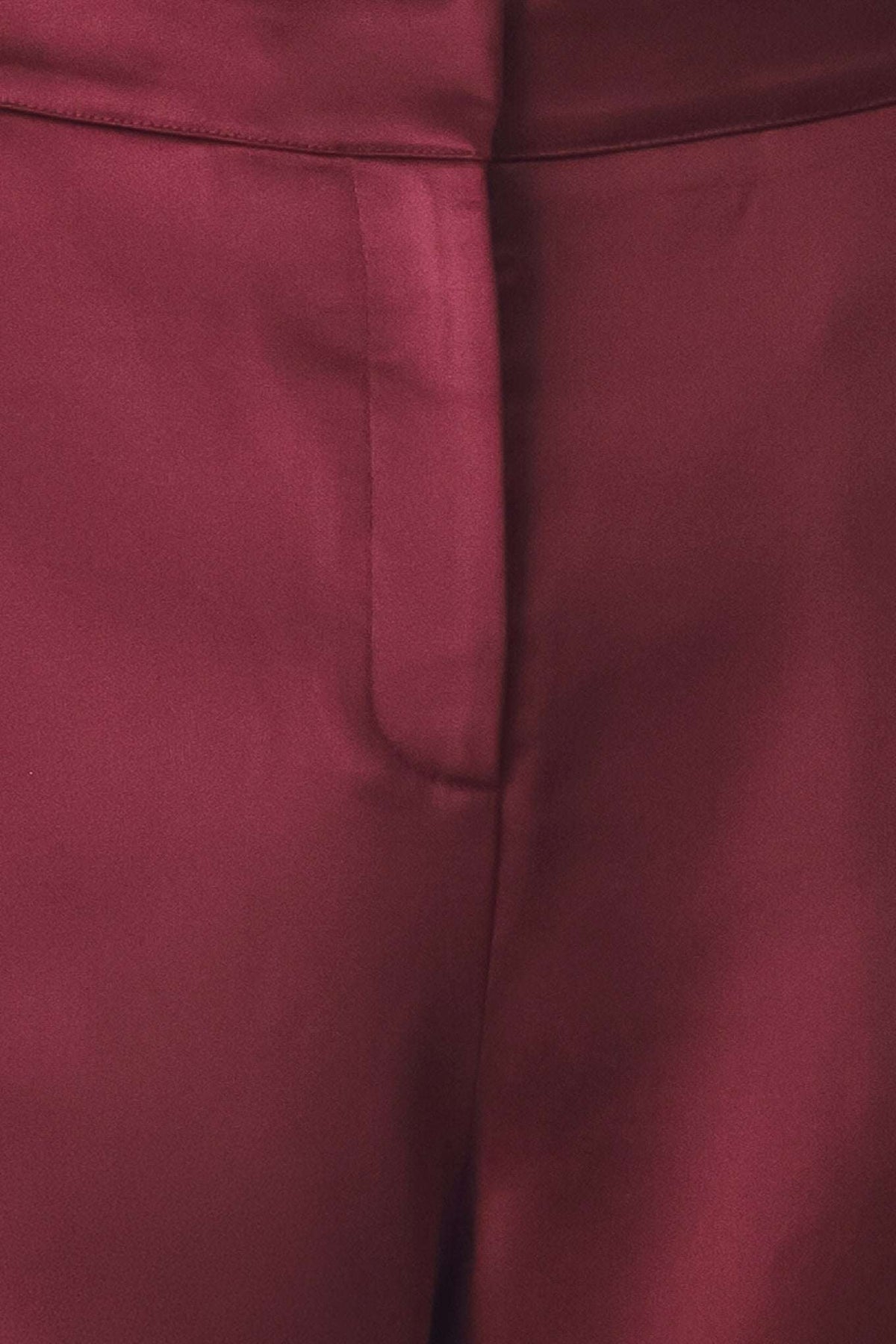 MODERN NOIR BLACK/BURGUNDY WIDE-LEG PANTS - Flying Tomato - Flyclothing LLC
