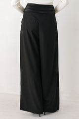TUX REBEL BLACK HIGH-WAIST BARREL PANTS - Flying Tomato - Flyclothing LLC