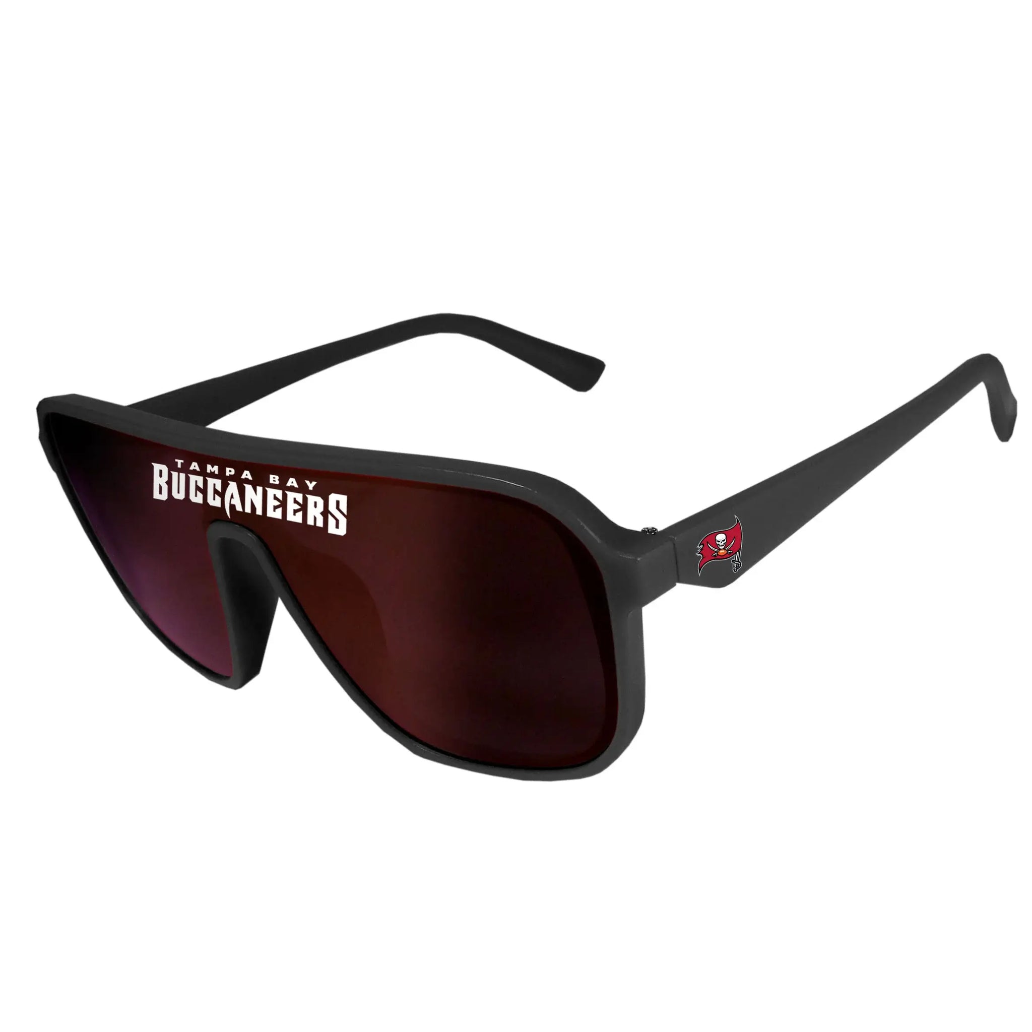 Tampa Bay Buccaneers Aviator Shield Sunglasses - Tampa Bay Buccaneers - Flyclothing LLC