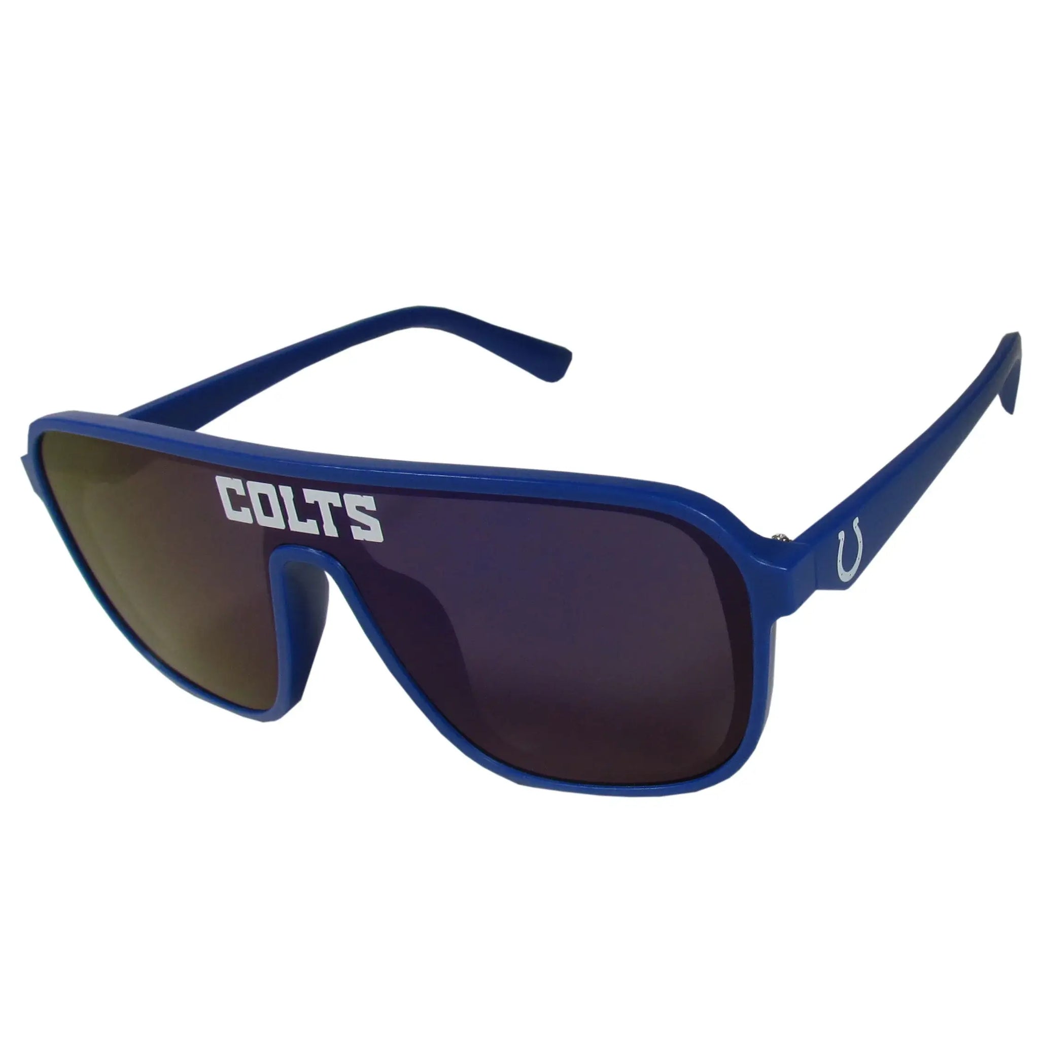 Indianapolis Colts Aviator Shield Sunglasses - Indianapolis Colts - Flyclothing LLC