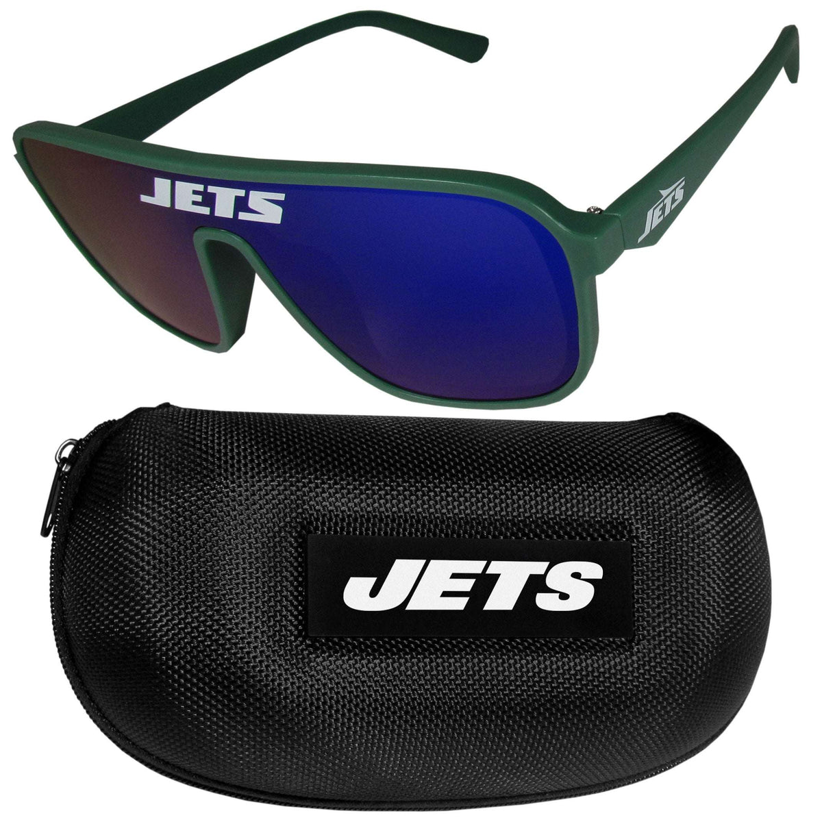 New York Jets Shield Sunglasses with Case