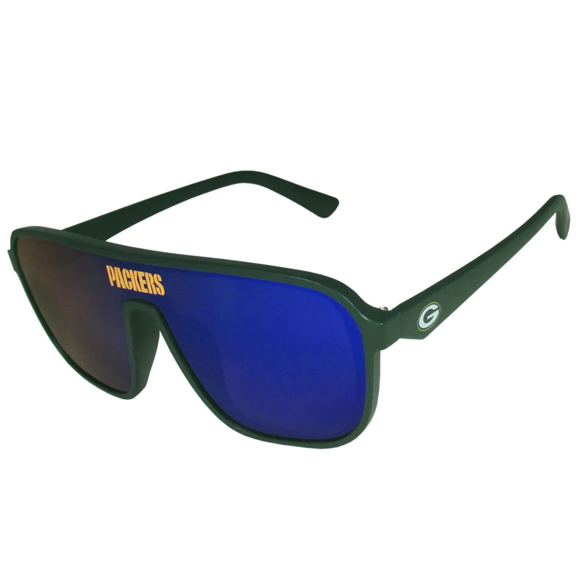 Green Bay Packers Aviator Shield Sunglasses - Green Bay Packers - Flyclothing LLC