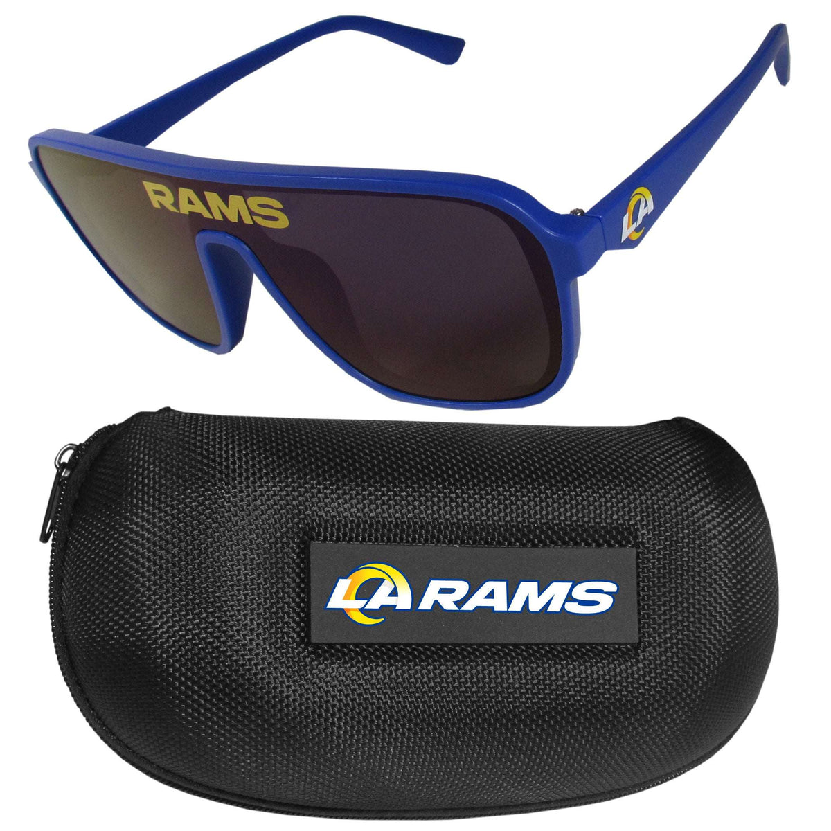 Los Angeles Rams Shield Sunglasses with Case