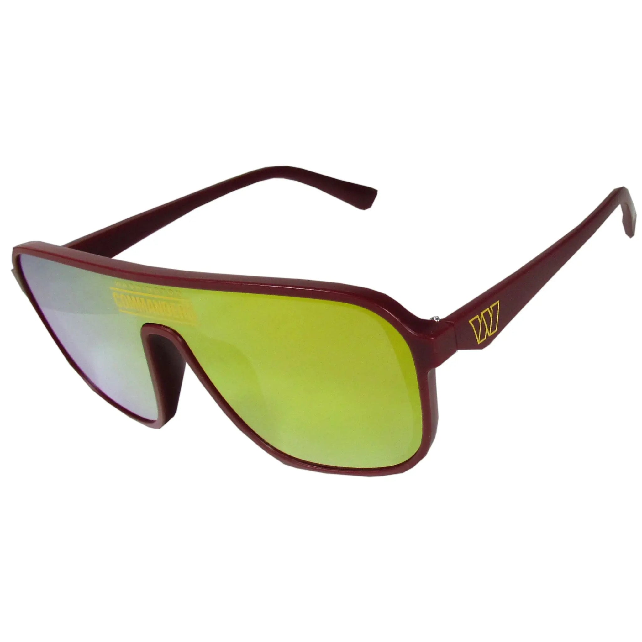 Washington Commanders Aviator Shield Sunglasses - Washington Commanders - Flyclothing LLC