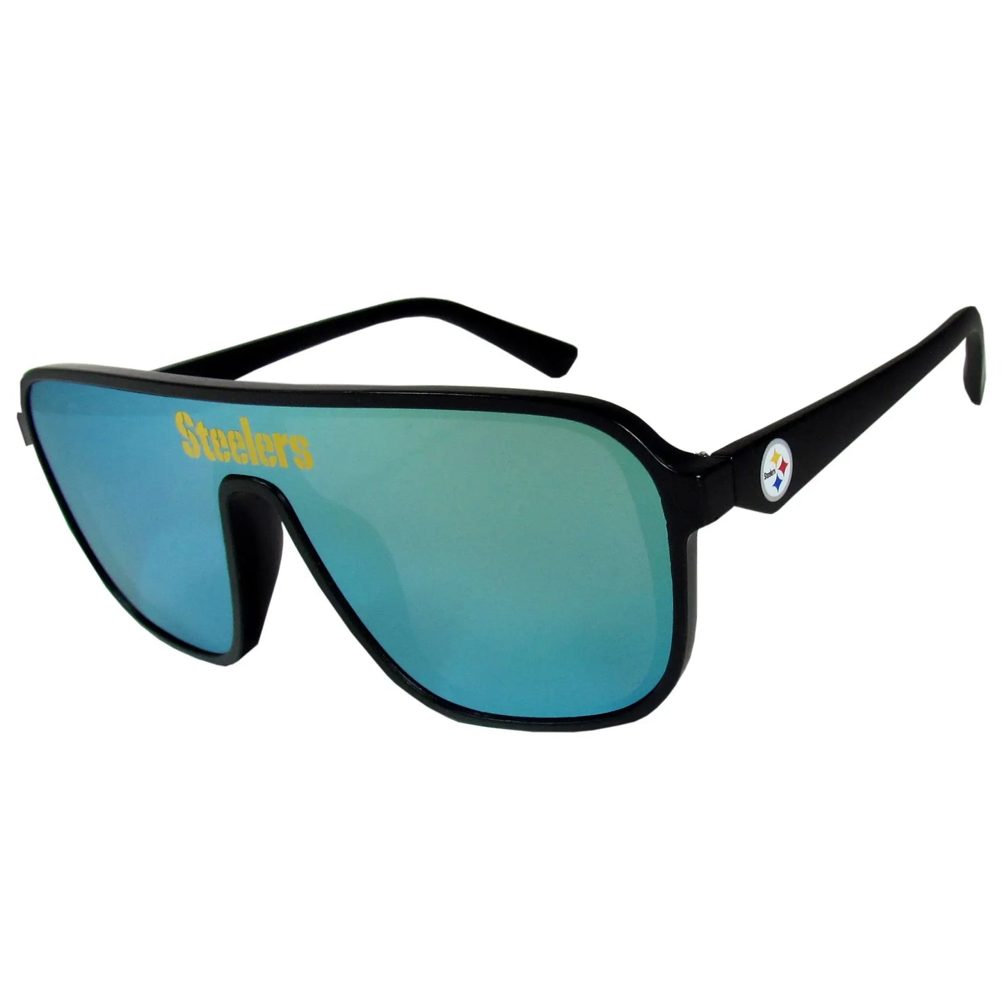 Pittsburgh Steelers Aviator Shield Sunglasses - Pittsburgh Steelers - Flyclothing LLC