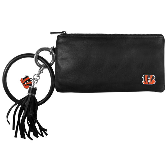 Cartera de cuero con pulsera para mujer de los Cincinnati Bengals