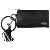 Baltimore Ravens Leather Women's Bracelet Wallet - Baltimore Ravens