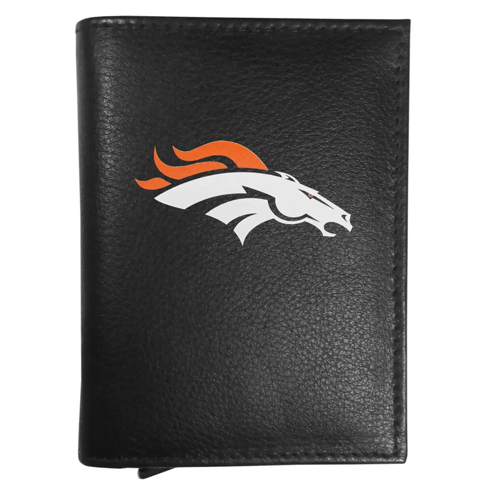 Denver Broncos Leather RFID Pop-Up Wallet - Denver Broncos - Flyclothing LLC